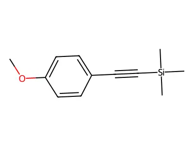 ((4-Methoxyphenyl)ethynyl)trimethylsilane structure