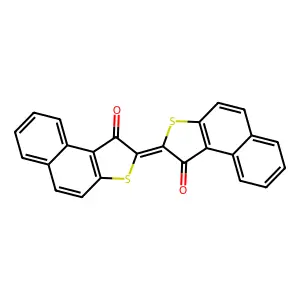 Naphtho[2,1-b]thiophen-1(2H)-one, 2-(1-oxonaphtho[2,1-b]thien-2(1H)-ylidene)- structure