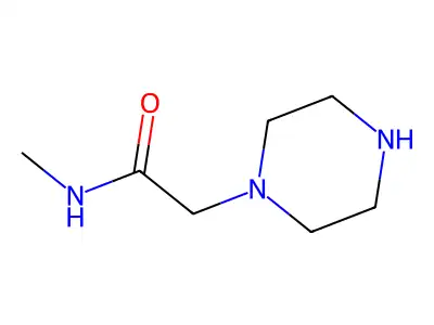 N-methyl-2-piperazin-1-ylacetamide structure