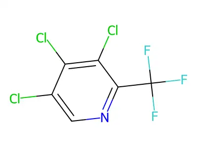 3,4,5-Trichloro-2-(trifluoromethyl)pyridine structure