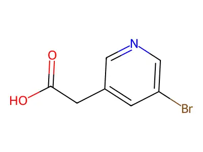 2-(5-Bromopyridin-3-yl)acetic acid structure