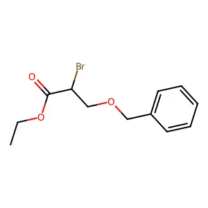 Propionic acid, 3-(benzyloxy)-2-bromo-, ethyl ester structure