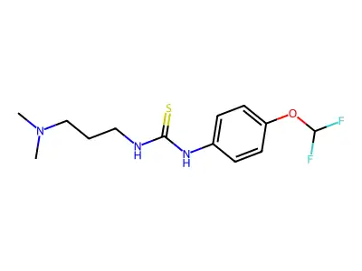 1-[4-(Difluoromethoxy)phenyl]-3-[3-(dimethylamino)propyl]thiourea structure