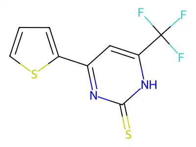 4-(Thiophen-2-yl)-6-(trifluoromethyl)pyrimidine-2-thiol structure