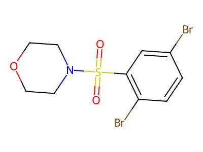 4-((2,5-Dibromophenyl)sulfonyl)morpholine structure