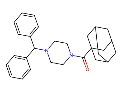 1-(Adamantane-1-carbonyl)-4-(diphenylmethyl)piperazine structure