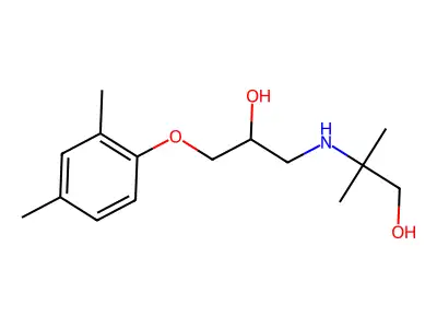 2-((3-(2,4-Dimethylphenoxy)-2-hydroxypropyl)amino)-2-methylpropan-1-ol structure
