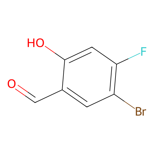 5-Bromo-4-fluoro-2-hydroxybenzaldehyde structure