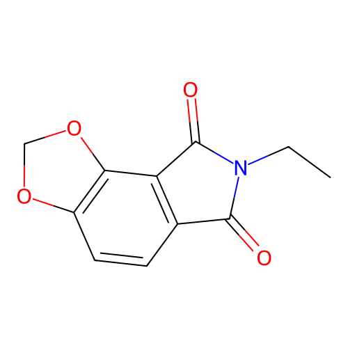 2-Isobenzazole, 1,3-dioxo-2-ethyl-4,5-methylenedioxy- structure