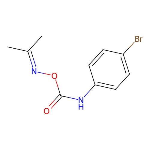 1-Bromo-4-[({[(1-methylethylidene)amino]oxy}carbonyl)amino]benzene structure