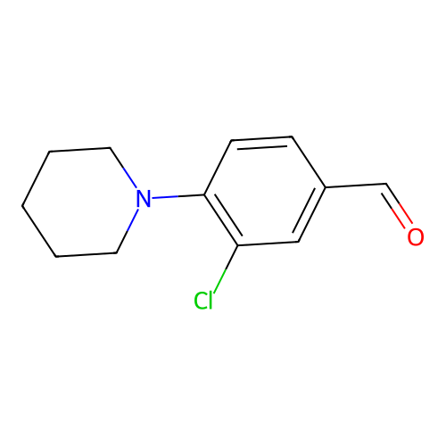 3-Chloro-4-piperidin-1-ylbenzaldehyde structure