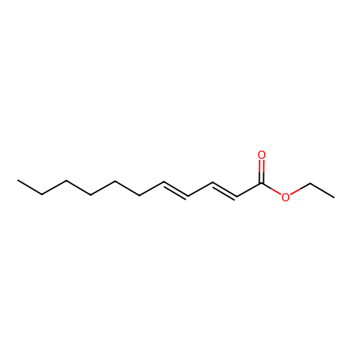 ethyl (2E,4E)-undeca-2,4-dienoate structure