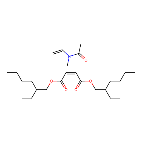 bis(2-ethylhexyl) (Z)-but-2-enedioate;N-ethenyl-N-methylacetamide structure