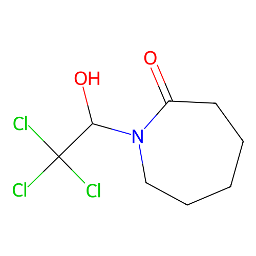 1-(2,2,2-Trichloro-1-hydroxyethyl)azepan-2-one structure
