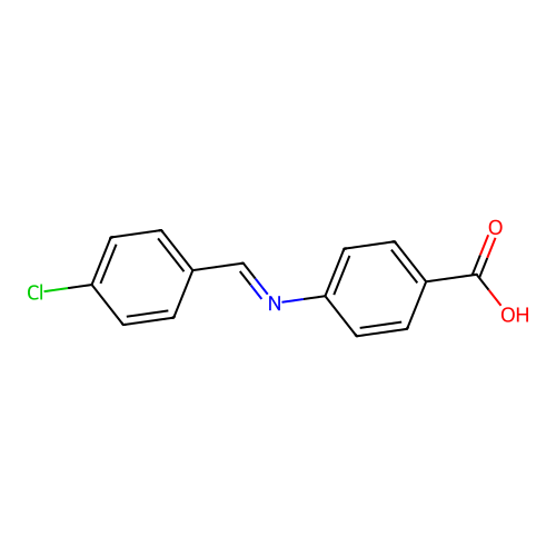 4-[(4-Chlorobenzylidene)amino]benzoic acid structure