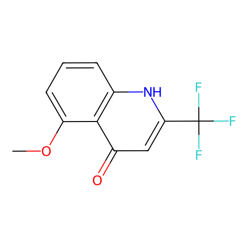 5-Methoxy-2-(trifluoromethyl)-4-quinolinol structure