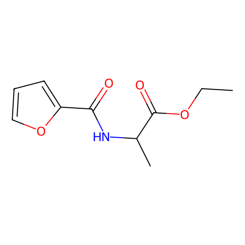 l-Alanine, N-(2-furoyl)-, ethyl ester structure