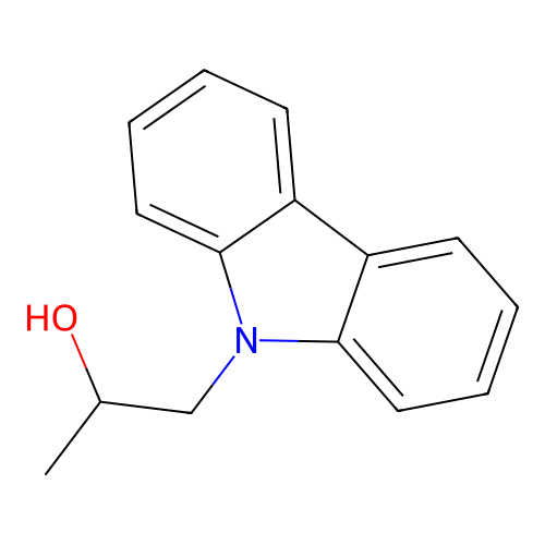 1-(9H-carbazol-9-yl)propan-2-ol structure