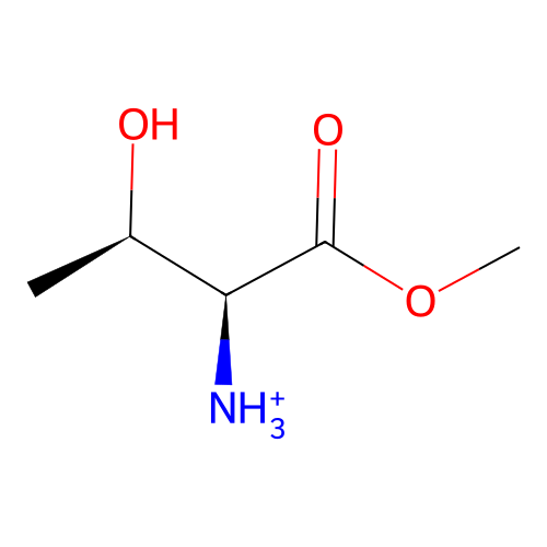 [(2S,3R)-3-hydroxy-1-methoxy-1-oxobutan-2-yl]azanium structure