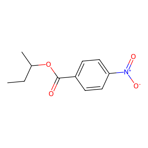 4-硝基苯甲酸-2-丁酯 structure