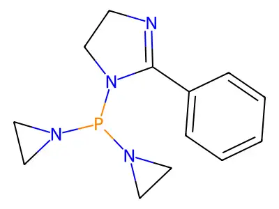 Bis(aziridin-1-yl)-(2-phenyl-4,5-dihydroimidazol-1-yl)phosphane structure