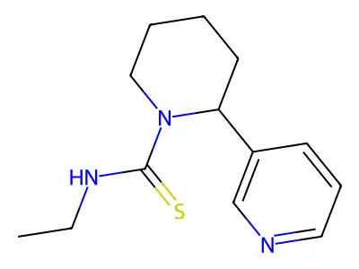 N-ethyl-2-(pyridin-3-yl)piperidine-1-carbothioamide structure
