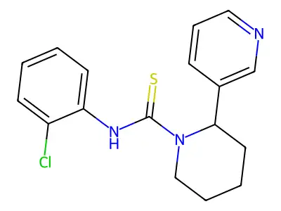 N-(2-chlorophenyl)-2-(pyridin-3-yl)piperidine-1-carbothioamide structure