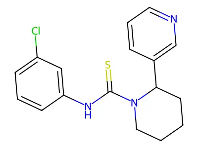 N-(3-chlorophenyl)-2-(pyridin-3-yl)piperidine-1-carbothioamide structure
