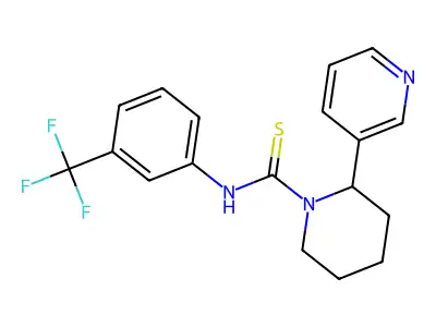2-(Pyridin-3-YL)-N-[3-(trifluoromethyl)phenyl]piperidine-1-carbothioamide structure