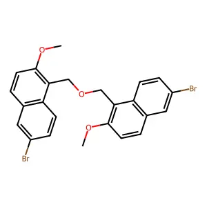 (6-Bromo-2-methoxynaphthyl)[(6-bromo-2-methoxynaphthyl)methoxy]methane structure