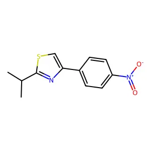 2-Isopropyl-4-(4-nitrophenyl)thiazole structure
