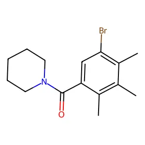 1-(5-Bromo-2,3,4-trimethylbenzoyl)piperidine structure