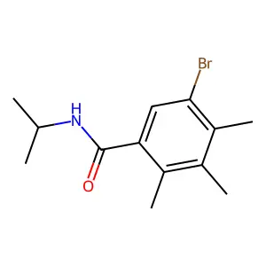 5-bromo-2,3,4-trimethyl-N-propan-2-ylbenzamide structure