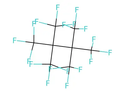 1,1,1,4,4,4-Hexafluoro-2,2,3,3-tetrakis(trifluoromethyl)butane structure