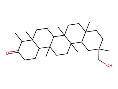 29-羟基无羁萜-3-酮 structure