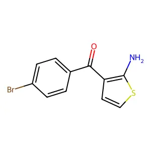 2-Amino-3-(4-bromobenzoyl)thiophene structure
