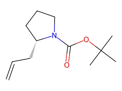 Tert-butyl 2-(prop-2-en-1-yl)pyrrolidine-1-carboxylate structure