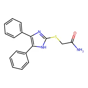 2-[(4,5-diphenyl-1H-imidazol-2-yl)sulfanyl]acetamide structure