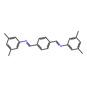 N,N'-Terephthalylidenebis(3,5-dimethylaniline) structure