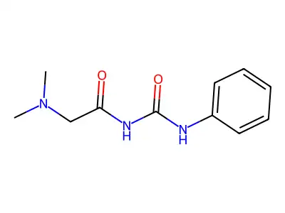 Urea, 1-(N,N-dimethylglycyl)-3-phenyl- structure