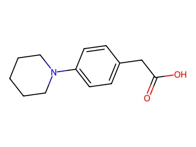4-哌啶子基苯基乙酸 structure