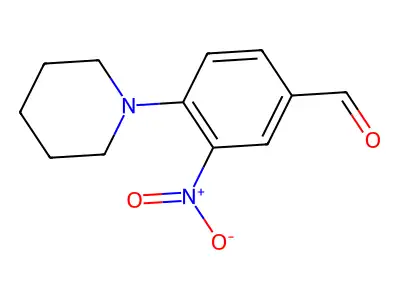 3-Nitro-4-(piperidin-1-yl)benzaldehyde structure