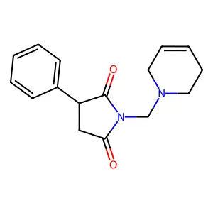 1-[(3,6-Dihydropyridin-1(2H)-yl)methyl]-3-phenylpyrrolidine-2,5-dione structure