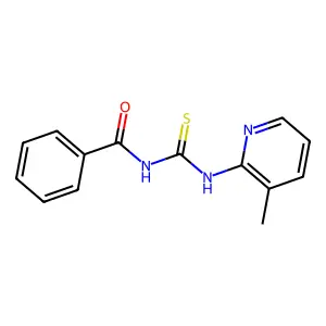 N-[(3-methylpyridin-2-yl)carbamothioyl]benzamide structure