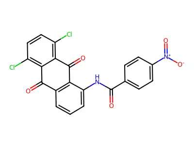 Benzamide, N-(5,8-dichloro-9,10-dihydro-9,10-dioxo-1-anthracenyl)-4-nitro- structure