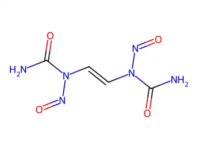 Urea, N,N''-1,2-ethenediylbis(N-nitroso- structure