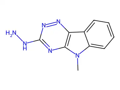 3-hydrazinyl-5-methyl-5H-[1,2,4]triazino[5,6-b]indole structure