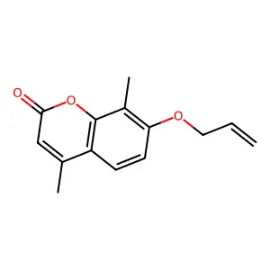 2H-1-Benzopyran-2-one, 4,8-dimethyl-7-(2-propen-1-yloxy)- structure