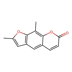 7H-Furo(3,2-g)(1)benzopyran-7-one, 2,9-dimethyl- structure