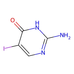 2-Amino-4-hydroxy-5-iodopyrimidine structure